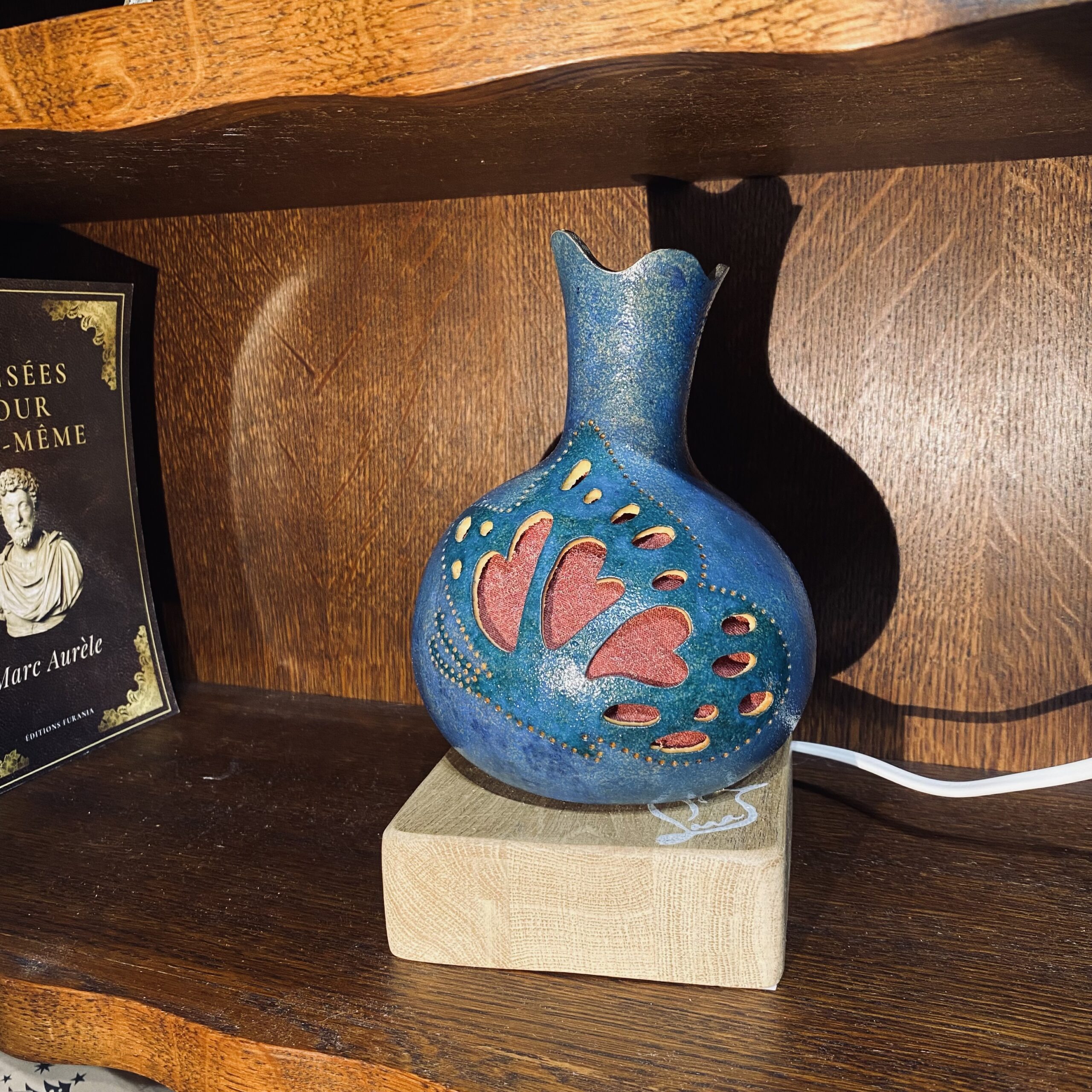 Petite - Motifs papillons - Bleu turquoise et rose – Image 4