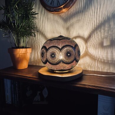 Grande - Motifs circulaires - Vert clair et foncé