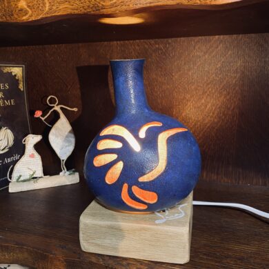 Petite - Motif colibri - bleu et rose