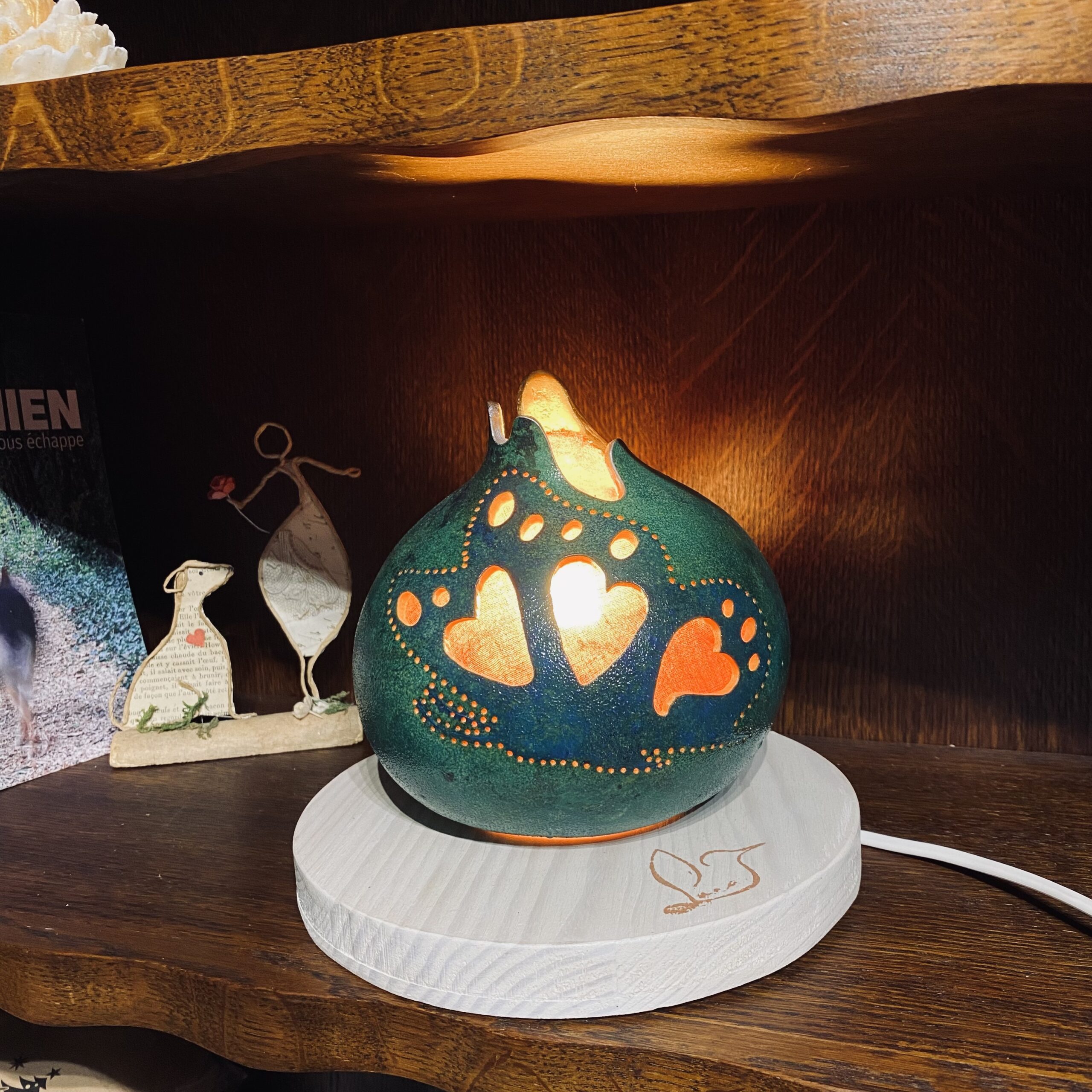 Moyenne - Motifs papillons - Bleu turquoise et rose – Image 2