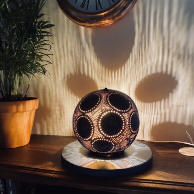 Moyenne - Motifs Circulaires - Bleue Nuit/Cuivre