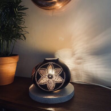 Moyenne - Motif floral - rouge et violet