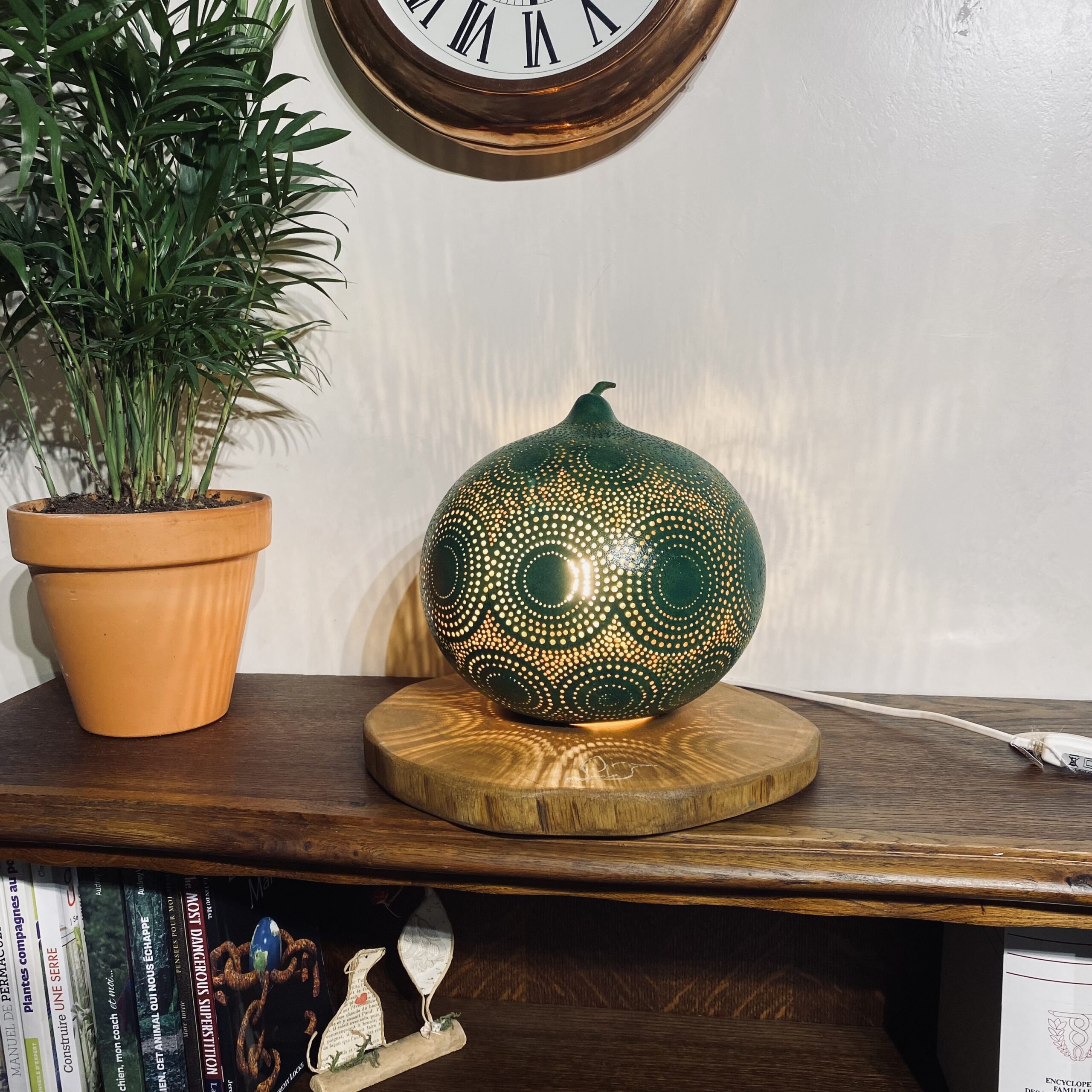 Grande – Motifs circulaires – Différents tons de vert – Image 4