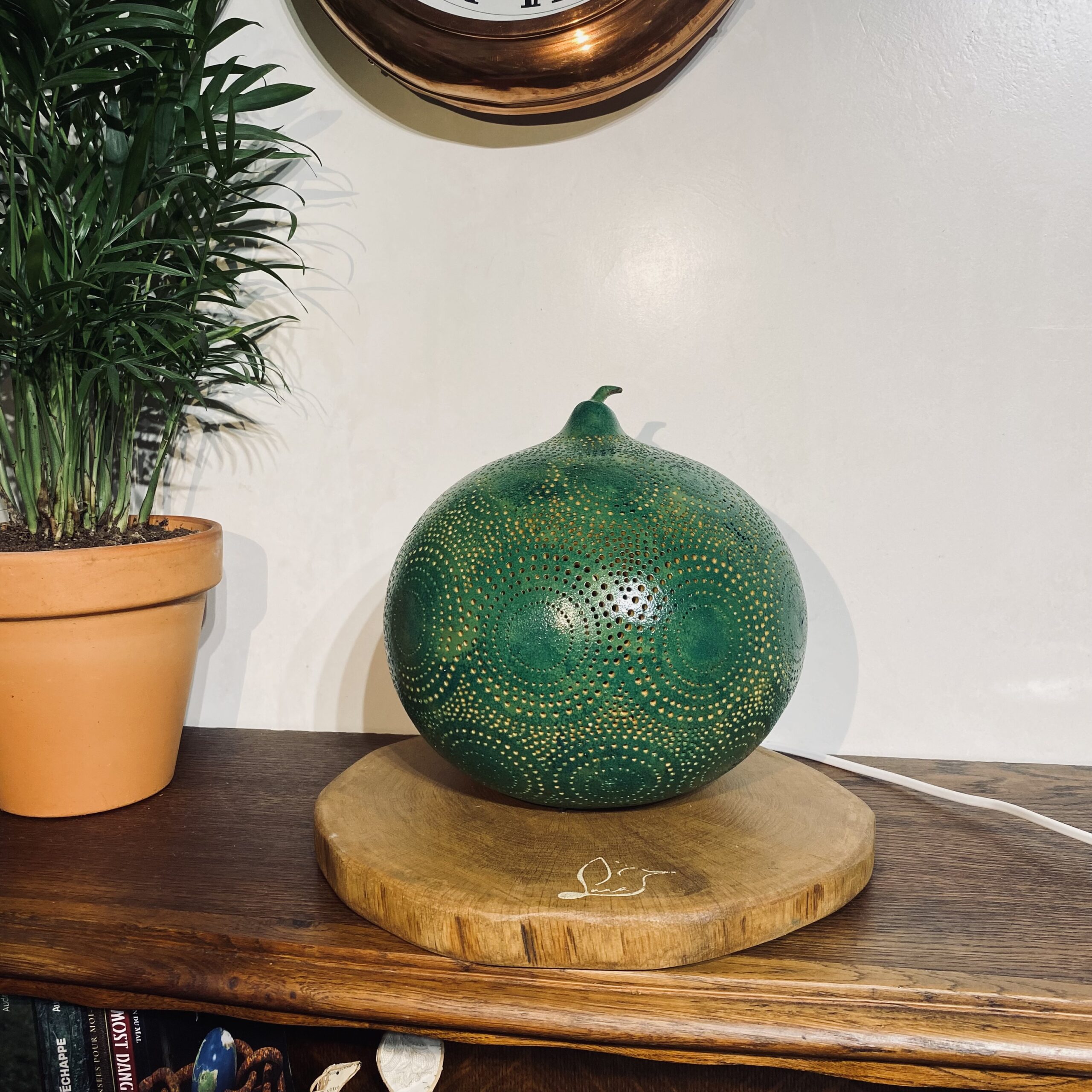 Grande – Motifs circulaires – Différents tons de vert – Image 6