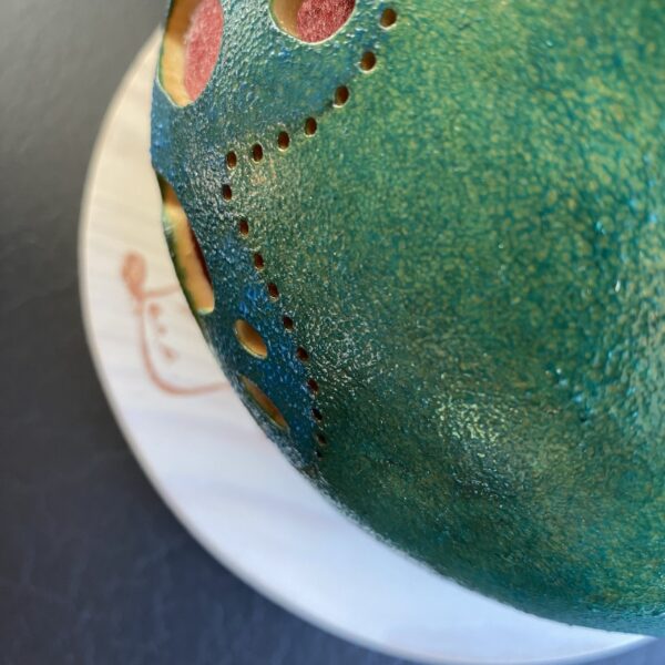 Moyenne - Motifs papillons - Bleu turquoise et rose – Image 5