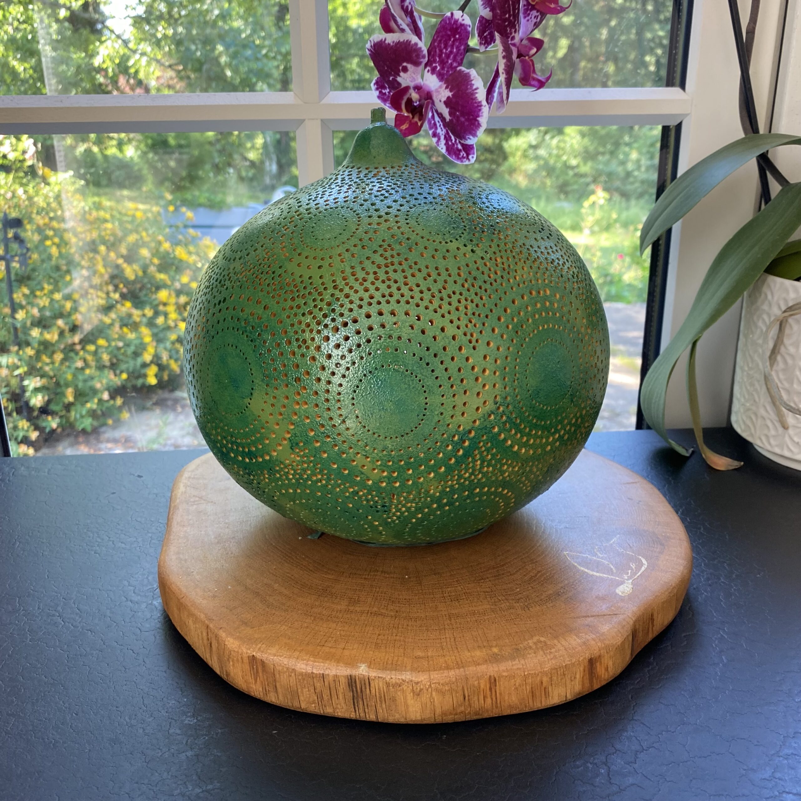 Grande – Motifs circulaires – Différents tons de vert – Image 8