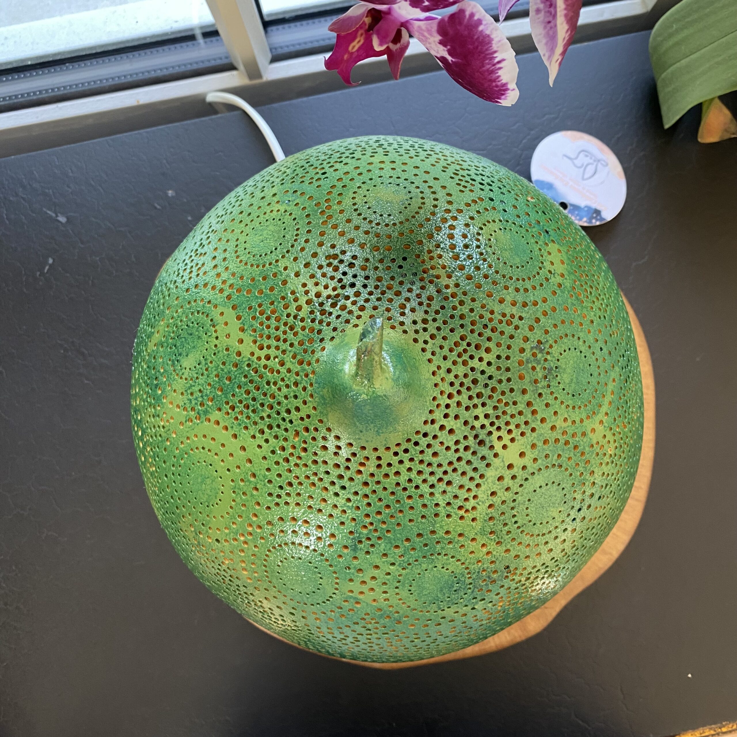 Grande – Motifs circulaires – Différents tons de vert – Image 10