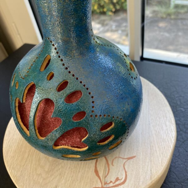 Petite - Motifs papillons - Bleu turquoise et rose – Image 8