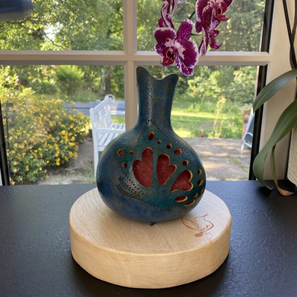 Petite - Motifs papillons - Bleu turquoise et rose – Image 3