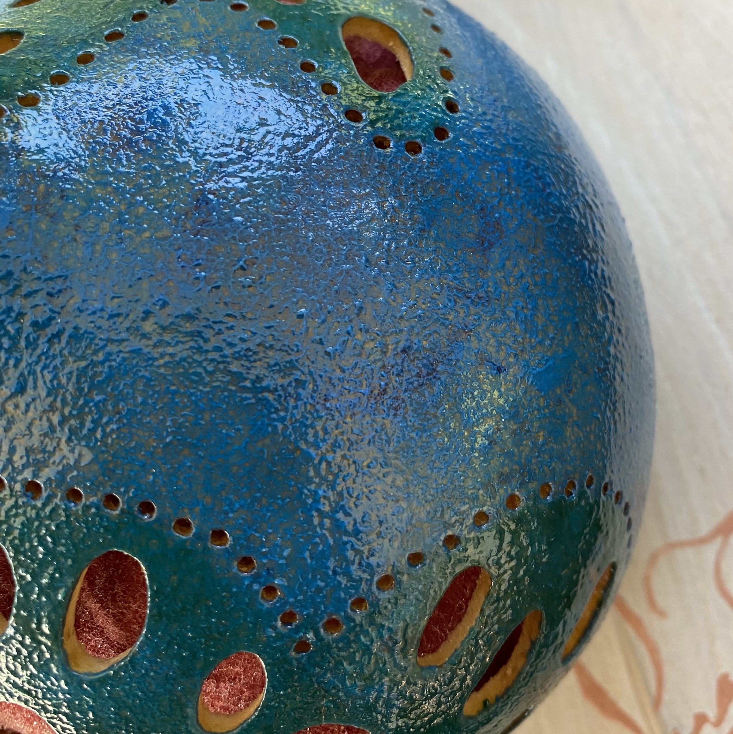 Petite - Motifs papillons - Bleu turquoise et rose – Image 7