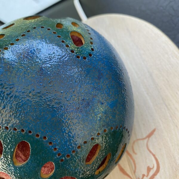 Petite - Motifs papillons - Bleu turquoise et rose – Image 7
