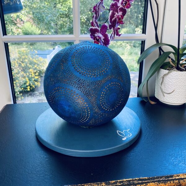 Grande - Motifs circulaires - Bleu Nuit – Image 4