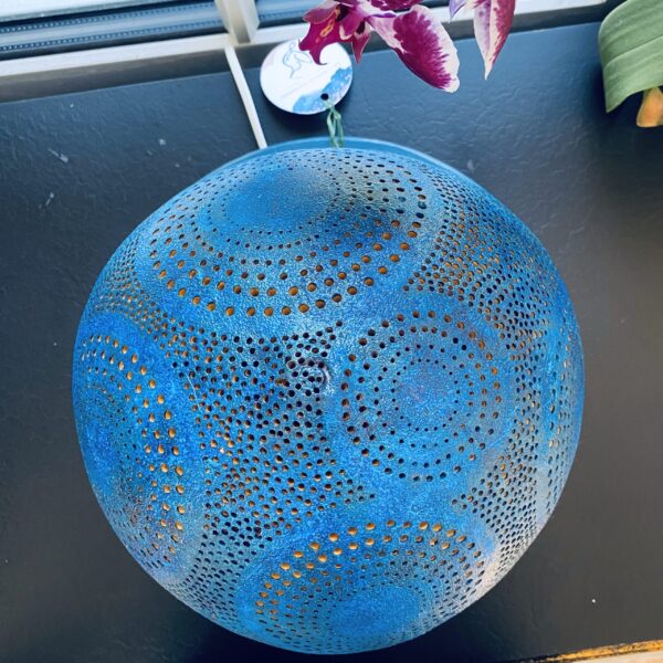 Grande - Motifs circulaires - Bleu Nuit – Image 5