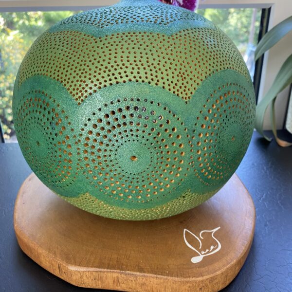 Grande - Motifs circulaires - Vert clair et foncé – Image 3