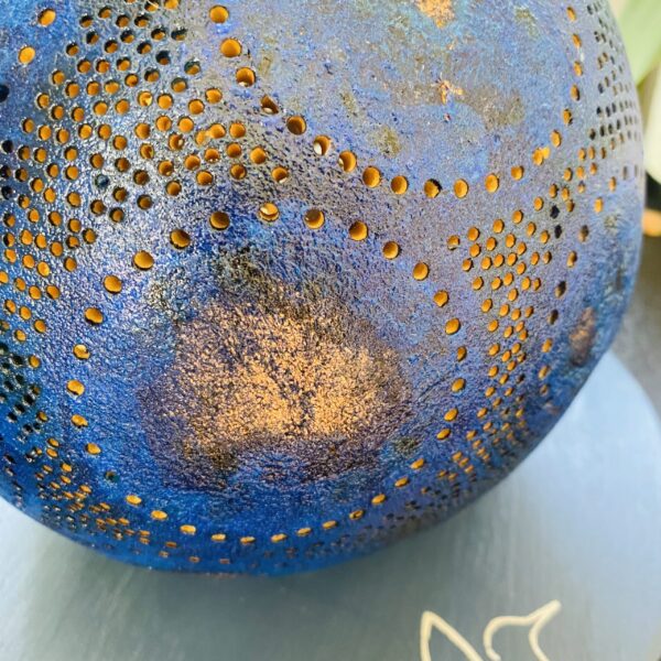 Moyenne - Motifs Circulaires - Bleue Nuit/Cuivre – Image 6
