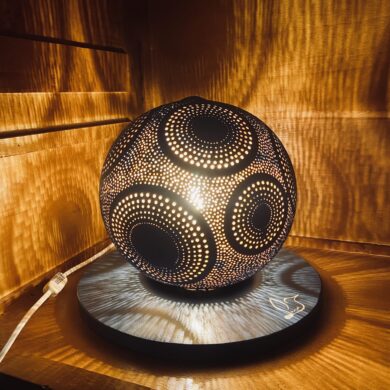 Grande - Motifs circulaires - Bleu Nuit