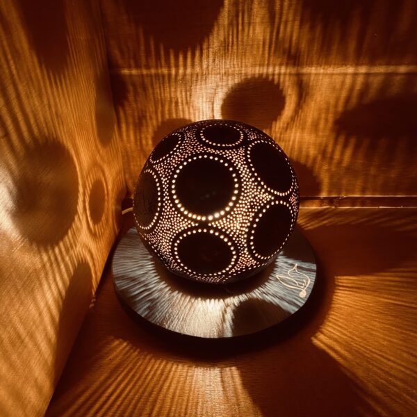 Moyenne - Motifs Circulaires - Bleue Nuit/Cuivre – Image 2