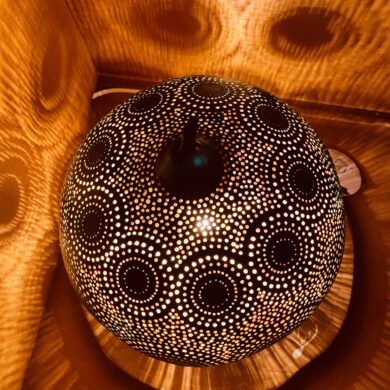 Grande – Motifs circulaires – Différents tons de vert