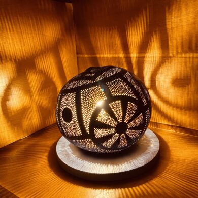 Grande - abstraction géométrique - bleu outremer