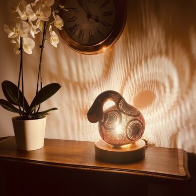 Moyenne - motifs circulaires - rouge