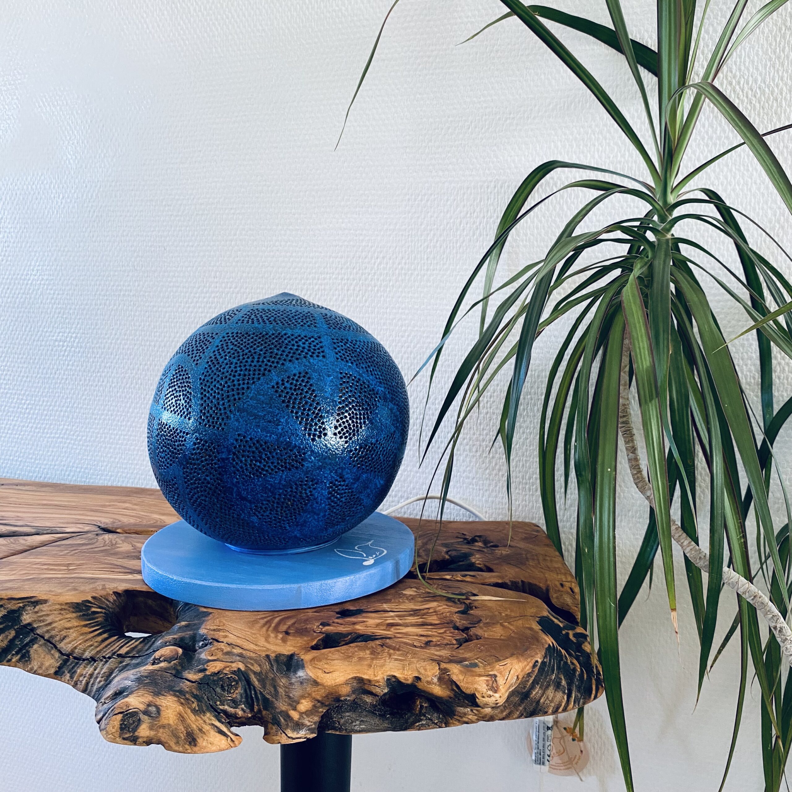 Grande - Abstraction géométrique - Bleu outremer et bleu cobalt – Image 2