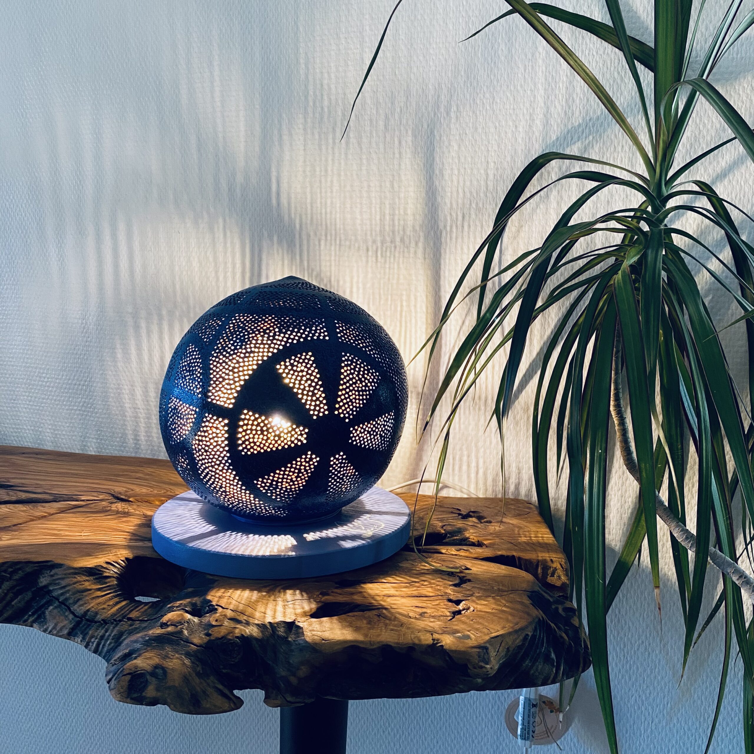 Grande - Abstraction géométrique - Bleu outremer et bleu cobalt – Image 4