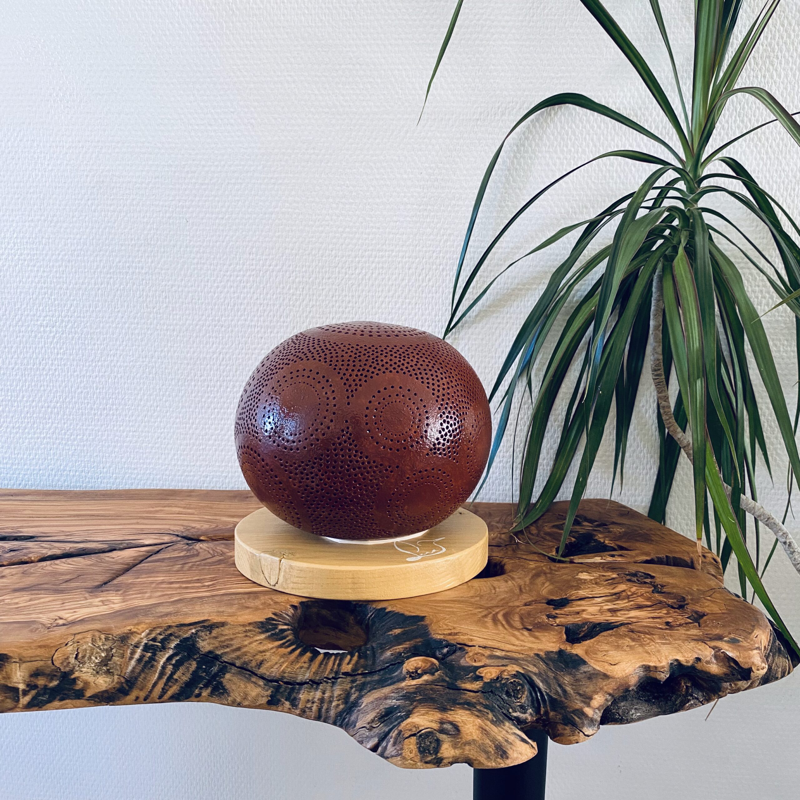 Moyenne - motifs circulaires - rouge indien – Image 3