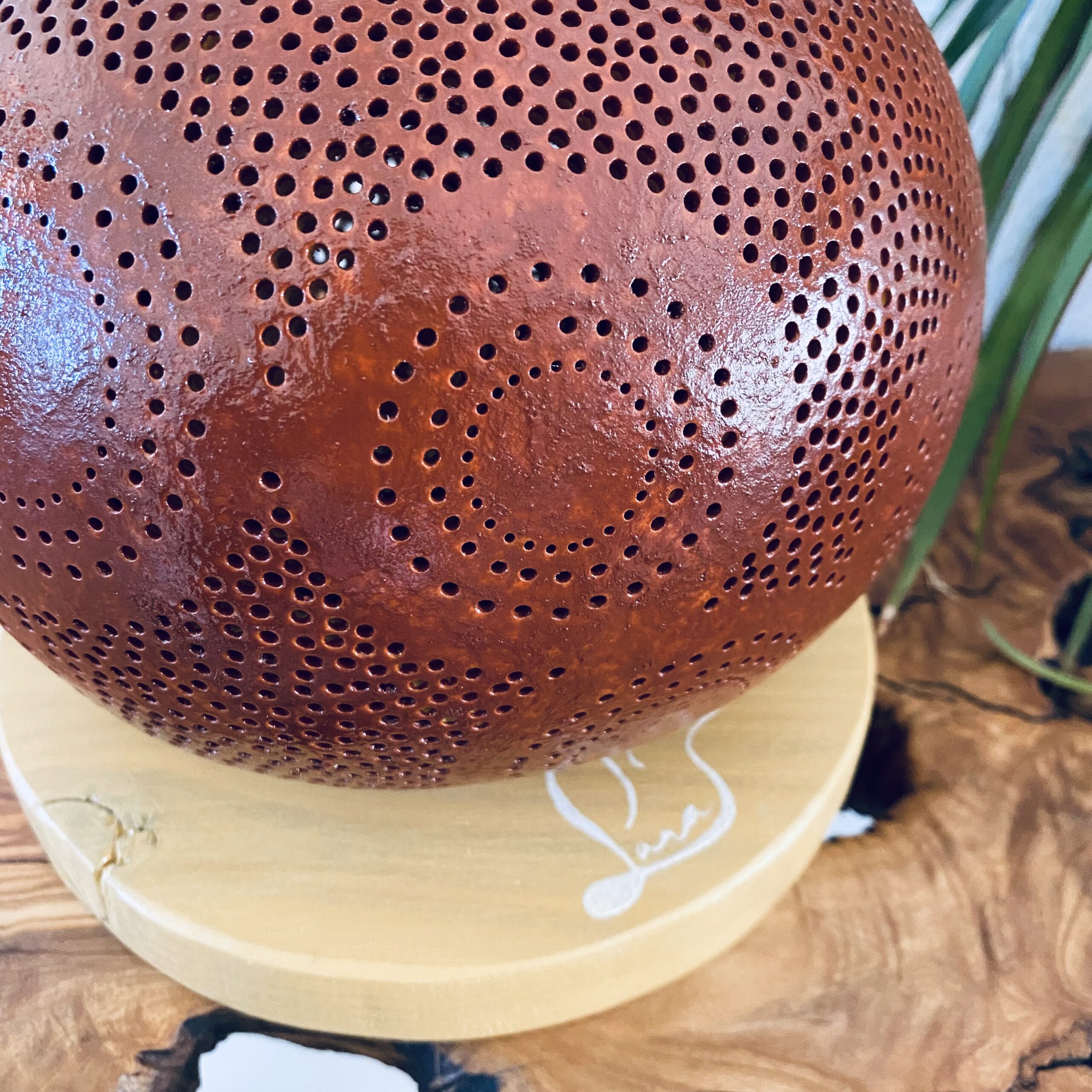 Moyenne - motifs circulaires - rouge indien – Image 4