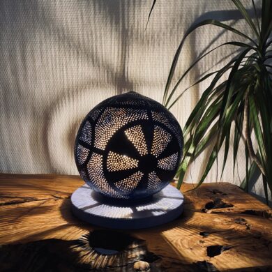 Grande - Abstraction géométrique - Bleu outremer et bleu cobalt