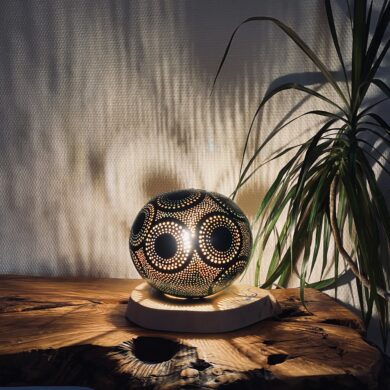 Moyenne - motifs circulaires - différents tons de vert